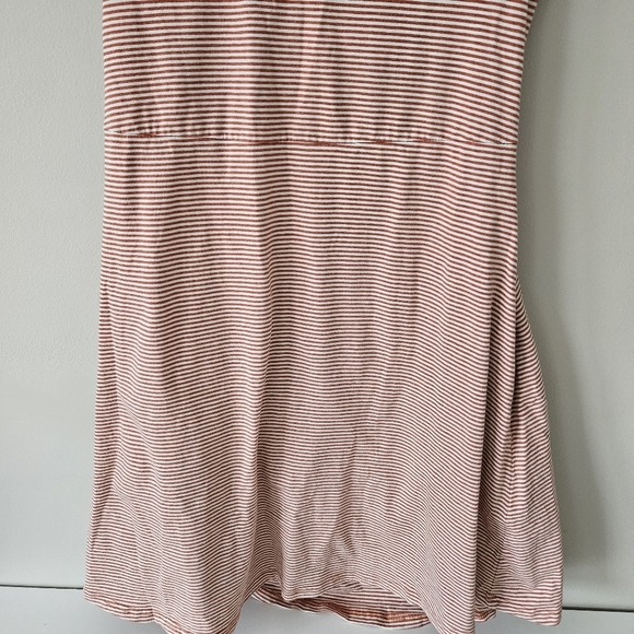 Pact Orange Stripe Organic Cotton Cross Back Midi Dress - Picture 6 of 13